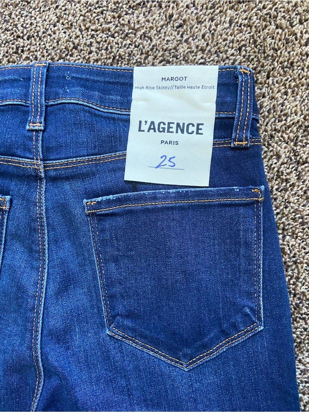 NWT L'Agence Margot Highrise Skinny Jean Baltic 25 - Picture 13 of 13
